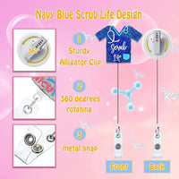 Sparkly 'Scrub Life' Badge Reel